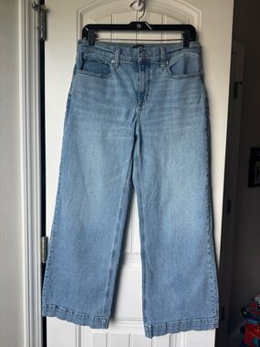 Petite J. Crew classic Wide-Leg Jeans in all day stretch